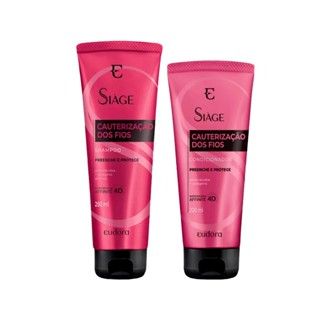 Kit Eudora Siáge Cauterização dos Fios 4D - Shampoo e Condicionador