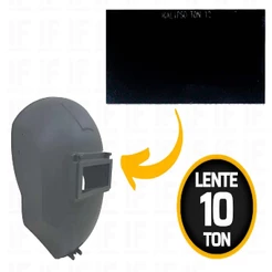 Lente Escura Ton10 P/ Mascara De Solda Retangular