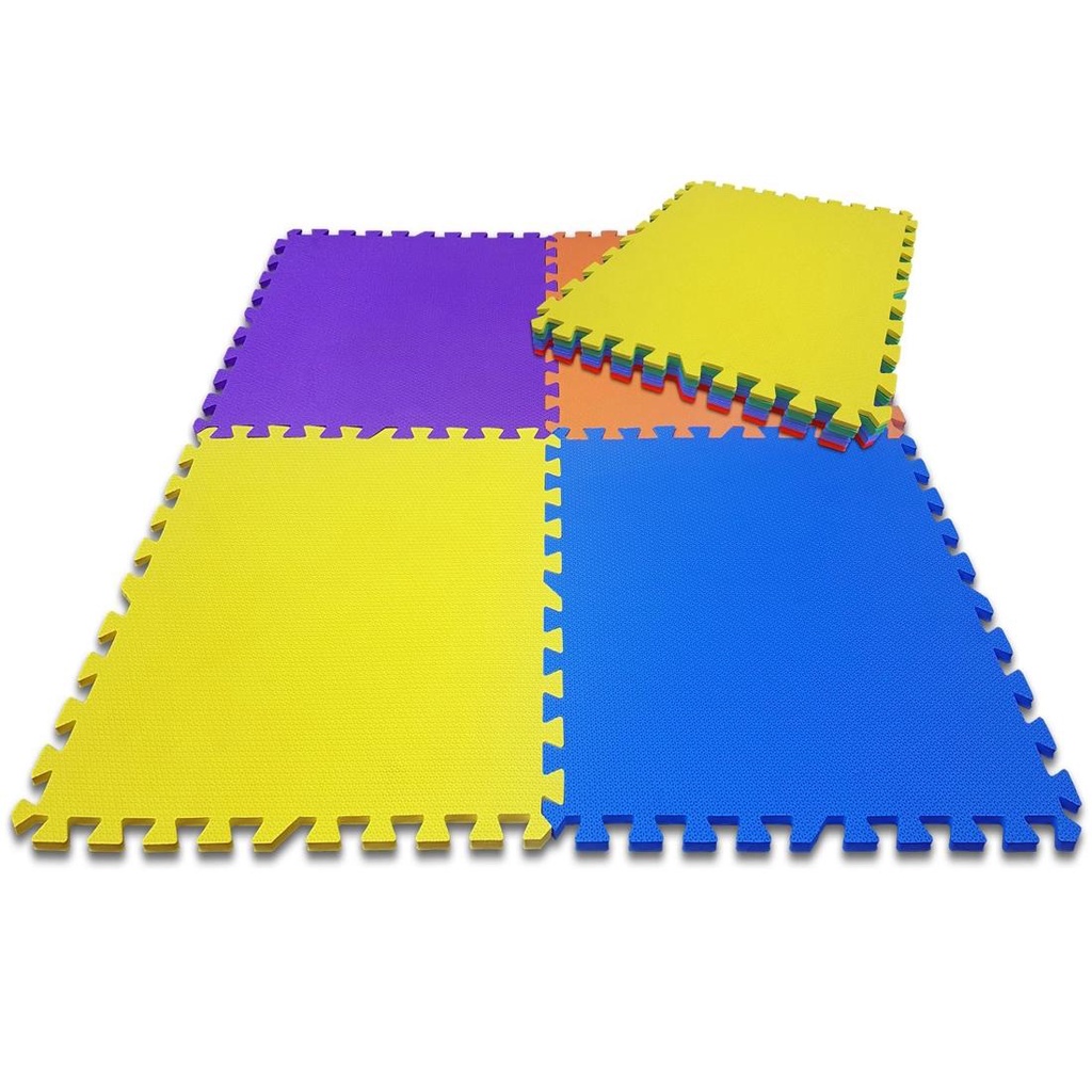 Tapete Eva Infantil 52x52cmx8mm Big Play Mat Color 9 Peças