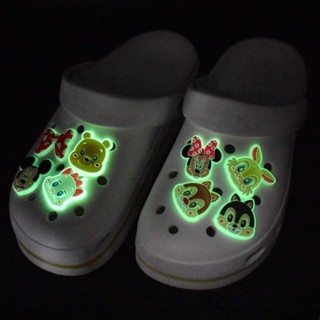 Acessórios De Moda Jibbitz Criativos " Disney Luminoso " Sapato De Desenho Animado Buckle DIY Shoes Charm