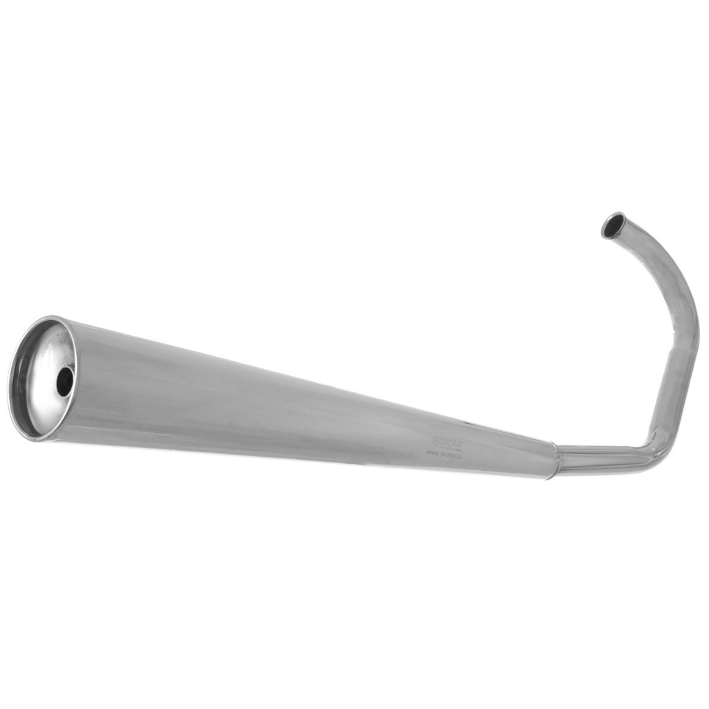 Escape Escapamento Super Adventure Roncar Original Para Moto Honda Cg 125 Titan 1985 A 1995 Cromado