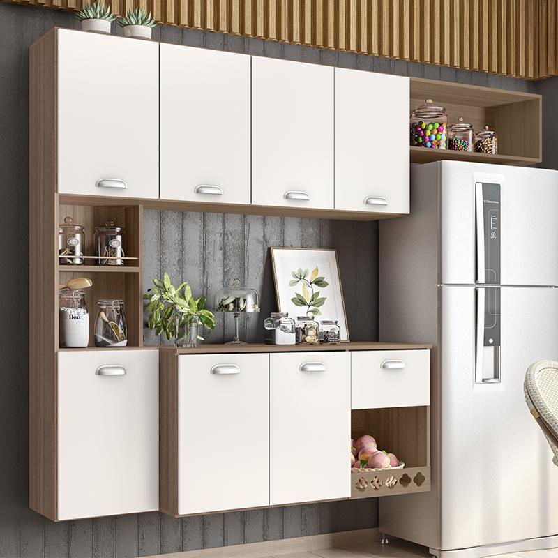 Armario Cozinha Suspensa 7 Portas e 1 Gaveta Mila - Home & Living