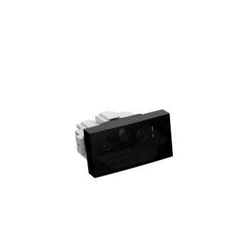 MODULO DUBAI BLACK TOMADA 10A MODULO PRETO ENERBRAS