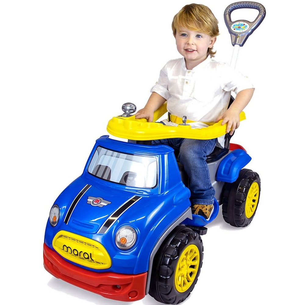 Carrinho de Passeio e Pedal para Bebe Maral Sport Car Azul em Oferta na Shopee