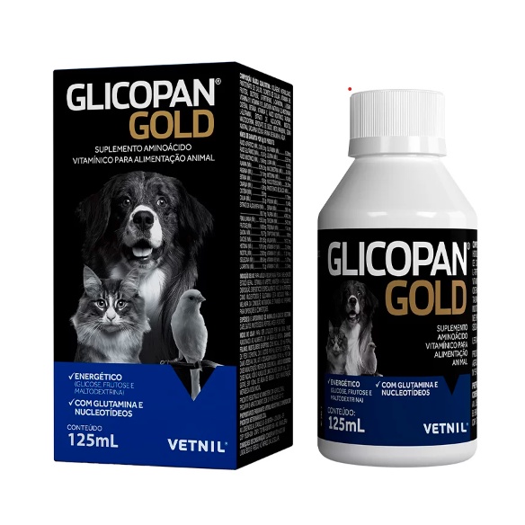 Suplemento Vitamínico Glicopan Gold Vetnil 125Ml