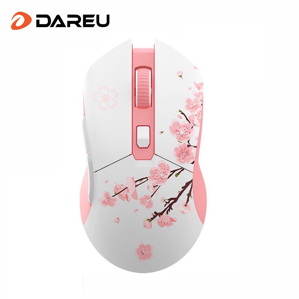 DAREU Dual Modes Gamer Mouse RGB 2.4G Sem Fio Ratos De Jogos Com Embutidos Bateria De Recarga Macro Para PC Laptop