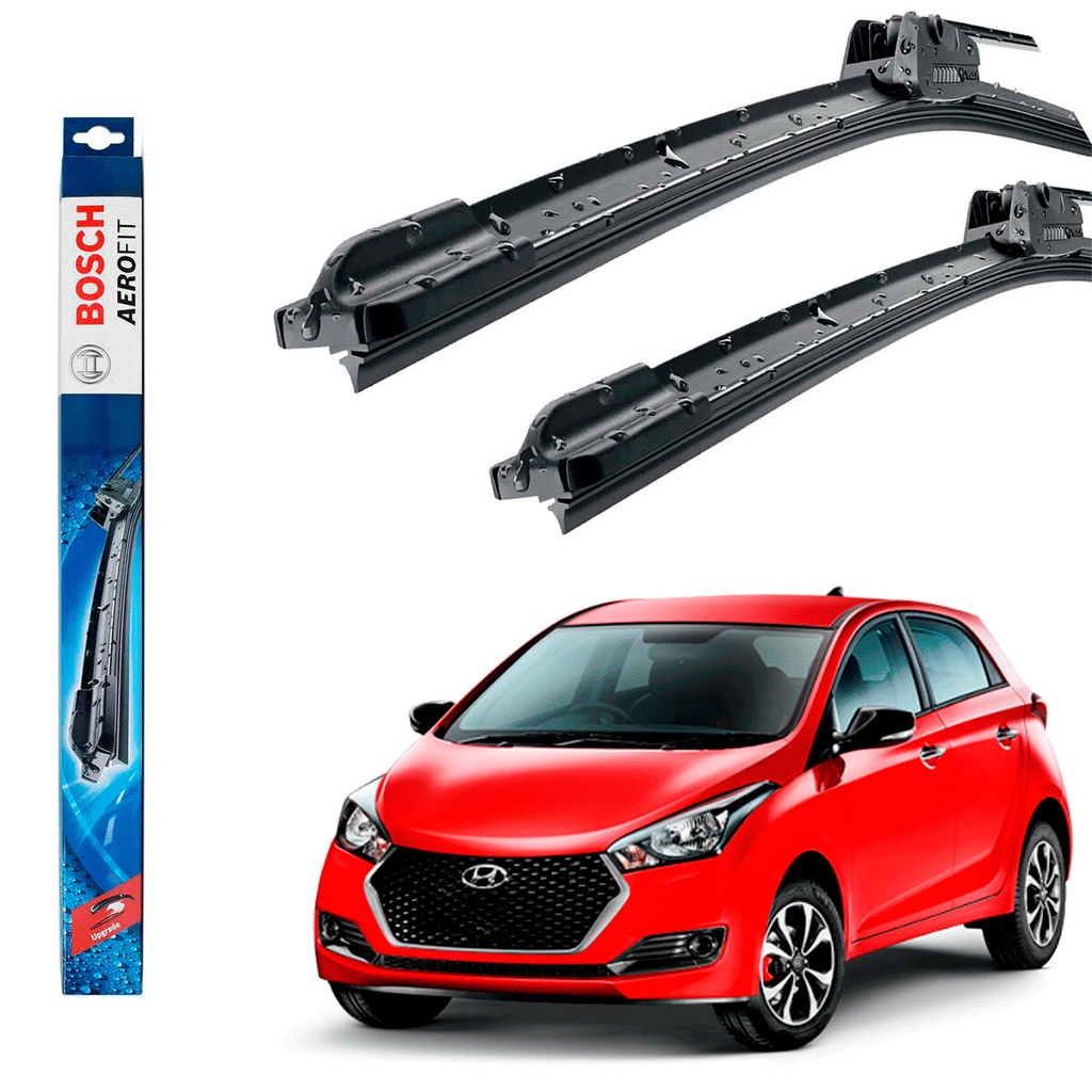 Palheta Dianteira HB20 2012 2013 2014 2015 2016 2017 2018 2019 Jogo Limpador Parabrisa Bosch em Oferta na Shopee