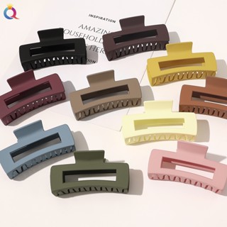 Elegante Grande Matte Multicolor Garra De Cabelo Para Banho Clip De Captura Meninas Acessórios