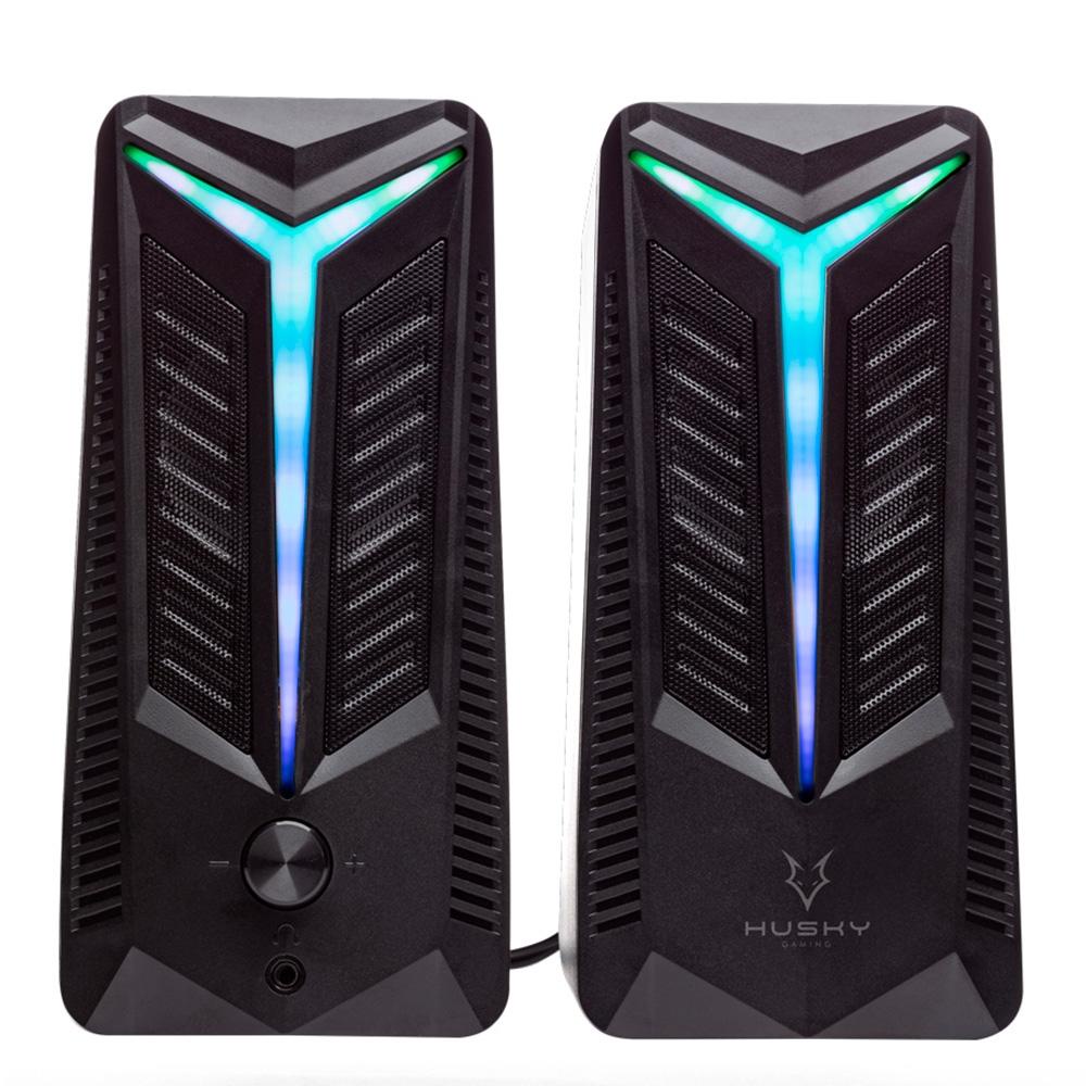 Caixa de Som Gamer Husky Blizzard 200 Gaming RGB AUX 45mm