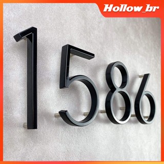 Números De Casa Flutuantes Pretos Placa De Porta Letras De metal Sinal Para De Rua Ao Ar Livre # 0-9 em Oferta na Shopee