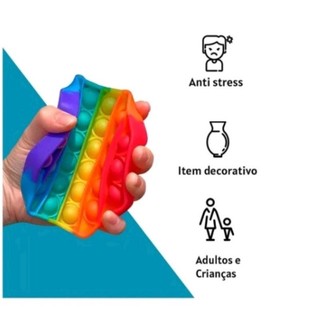Pop It Redondo Fidget Toy Push Bubble Alivio Do Estresse Para Crianças Pop It Brinquedo Bolhas