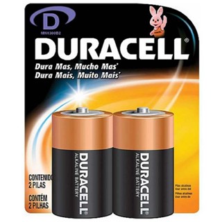 Pilhas Alcalinas Tipo D Grande 1,5v Com 2 Unidades Duracell