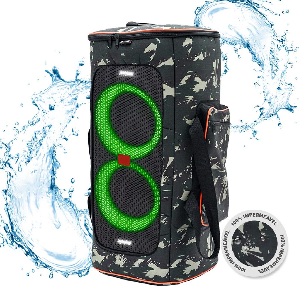 Case Bolsa Bag Jbl Partybox 300 Com Tela Frontal - Camuflada