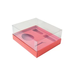 Caixa Ovo de Colher Kit Confeiteiro - Meio Ovo de 100g a 150g - Rosê - 5un - Assk - Rizzo