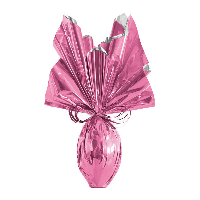Folha para Ovos de Páscoa Metalizado Rosa 69x89cm - 05 unidades - Cromus Páscoa - Rizzo