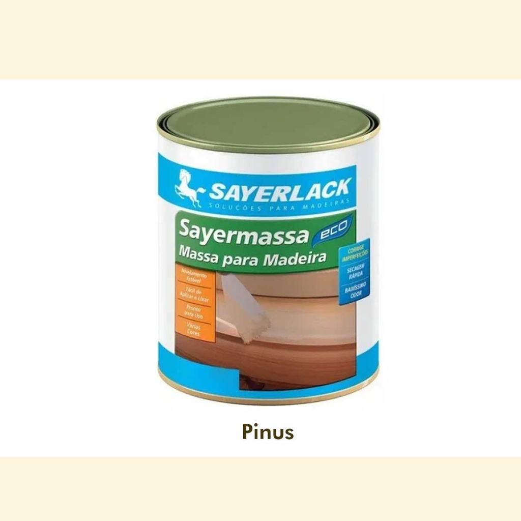 Massa Para Madeira Pinus 380g Sayermassa