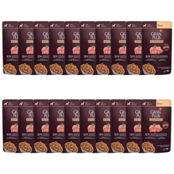 KIT 20 Ração Úmida Gran Plus Sachê Cães Gourmet Adultos Frango - 100g
