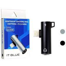 ACESSÓRIO CELULAR Apple ADAPTADOR Fone de Ouvido IT-BLUE para iPhone todos os modelos LIGHTNING X P2 LE-5588