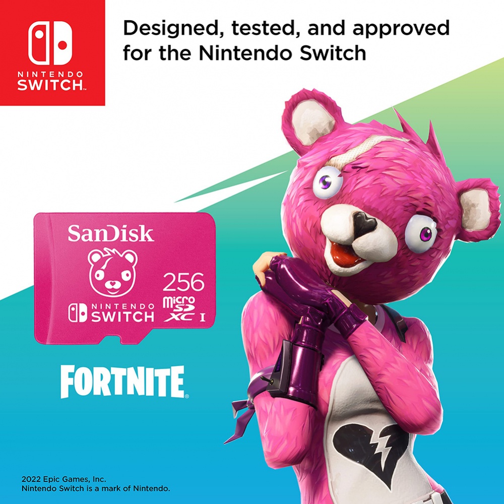 Sandisk Nintendo Switch Fortnite Edition Cartão Micro Sd 1TB 512GB 256GB 128GB 64GB De Memória