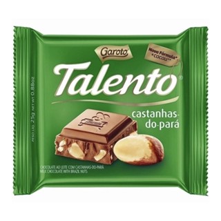 Chocolate Talento Castanhas do Pará 25g - Garoto