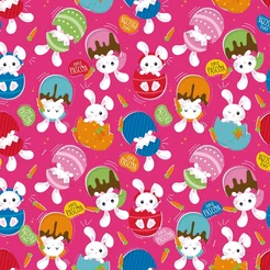 Folha para Ovos de Páscoa Metalizado Surpresa Páscoa Rosa 69x89cm - 05 unidades - Cromus - Rizzo