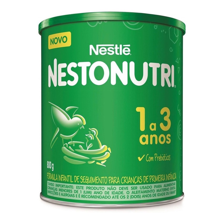 Fórmula infantil em pó Nestlé Nestonutri Composto Lácteo em lata de 800g - 12 meses 3 anos