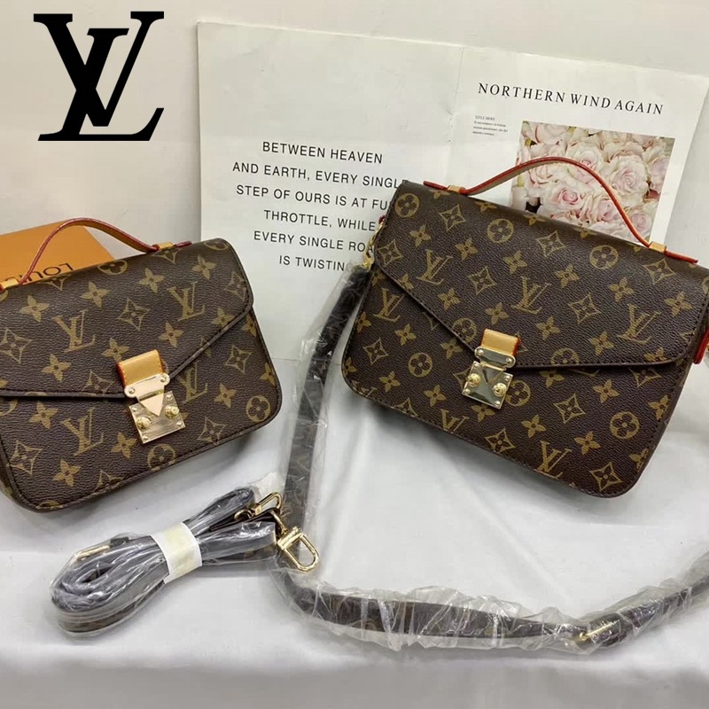 Brown Pu Leather Louis Vuitton Slingbag, Size: Regular