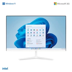 All in One Ultra, com Windows 11 Home, Intel Celeron 4GB 120GB SSD, Tela 23,8FHD + Microsoft 365 Branco UB830