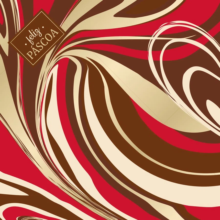 Saco Express 49x49cm para Ovos de 750g a 1kg Mescla Vermelha - 5 unidades - Cromus Páscoa - Rizzo Distribuidora