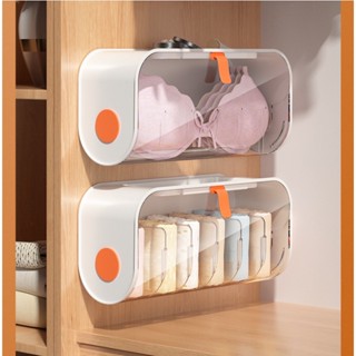Caixa De Armazenamento Para Roupas Íntimas/Meias/Calcinha Ajustável Com Parede/Tecido/Suspenso Na
