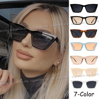 INS Estilo Hip-hop Moda Coreana Óculos De Sol De Olho De Gato Unisexo Feminino Com 7 Cores