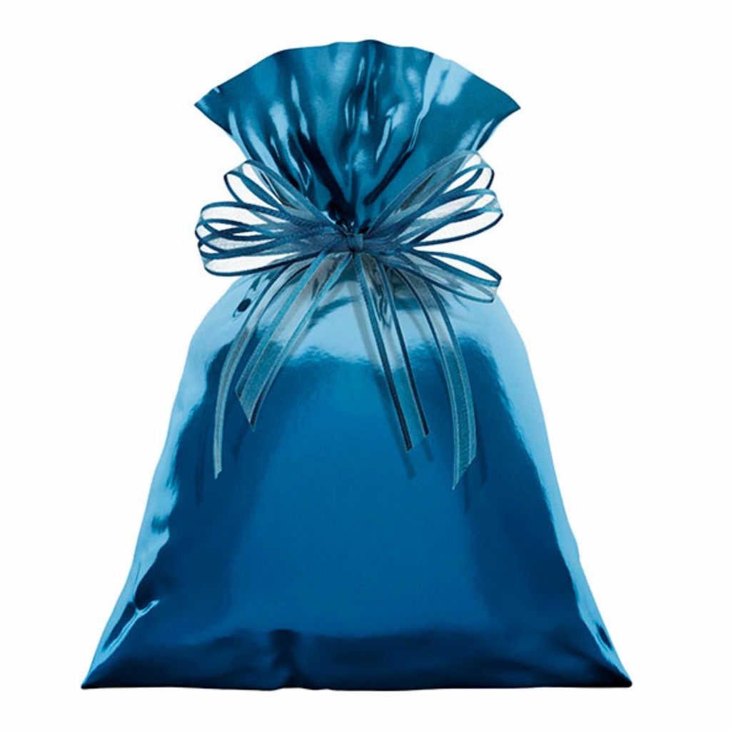 Saco de presente Metalizado Azul 10x14 cm 50 Uni Regina Festas - Inspire sua Festa Loja