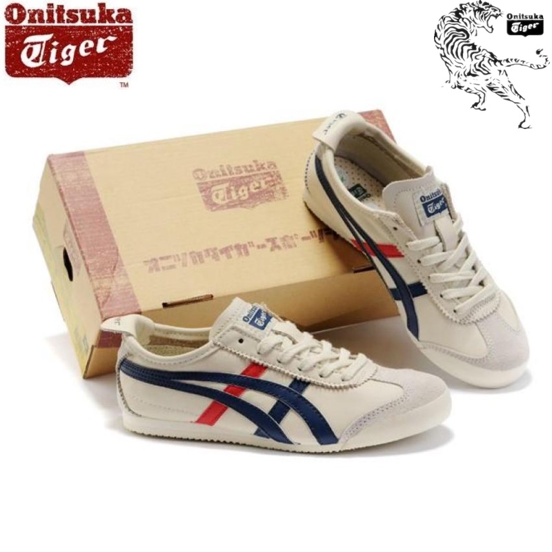 asics tiger blue red