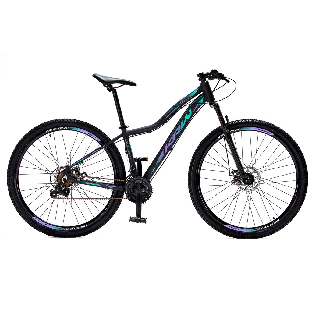 Bicicleta Aro 29 KRW Destiny Alumínio 24 Vel Freio a Disco SX30 em Oferta na Shopee