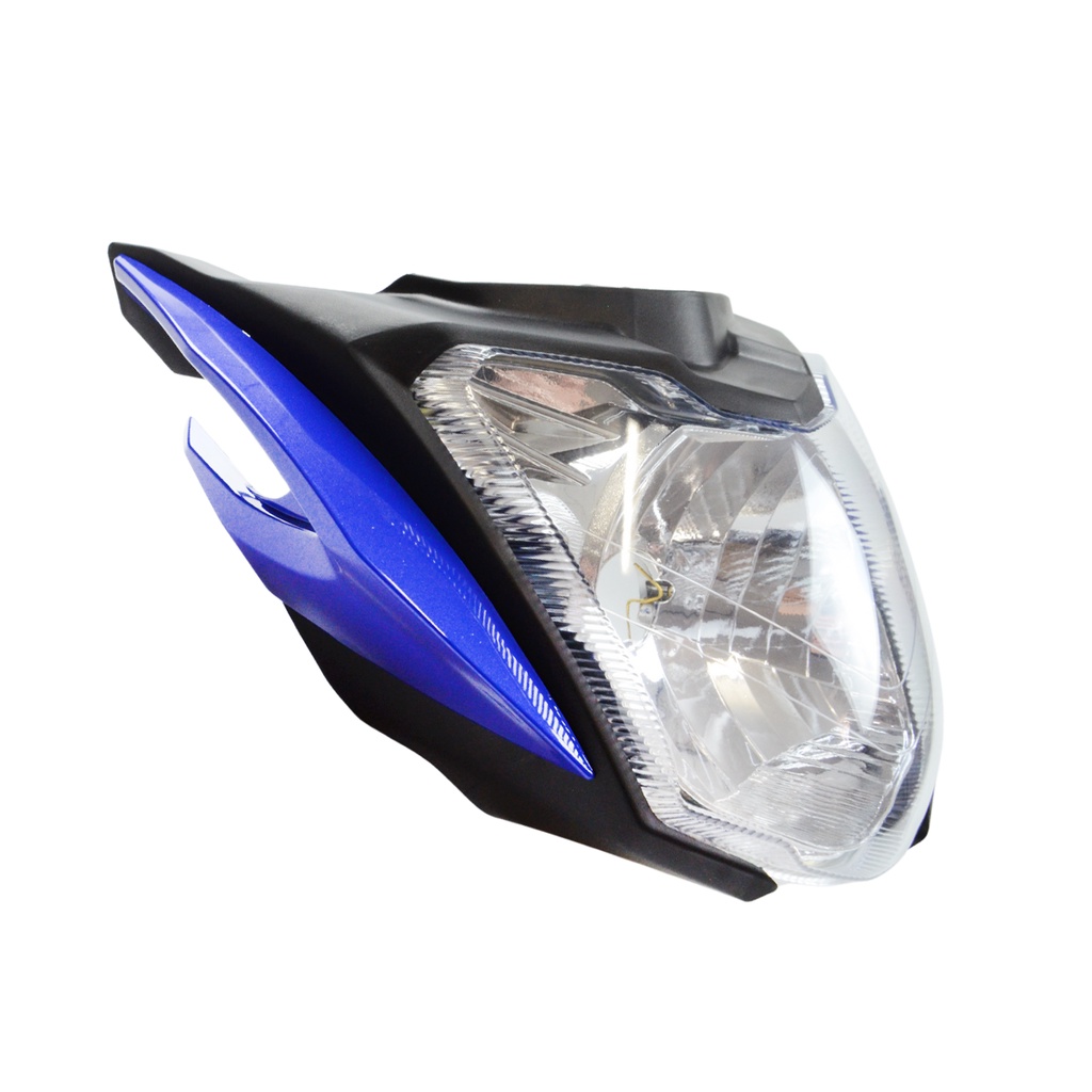 Kit Frente Farol Com Carenagem Lateral Titan 160 Azul 2018 A 2020 Semelhante Á Original