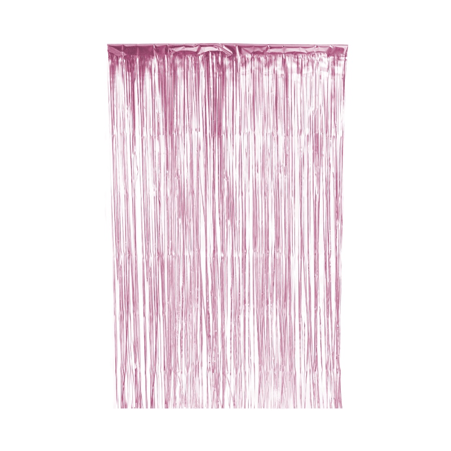 Cortina Decorativa Fosca Rosa L1 x A2 m- 01unidade - Artlille