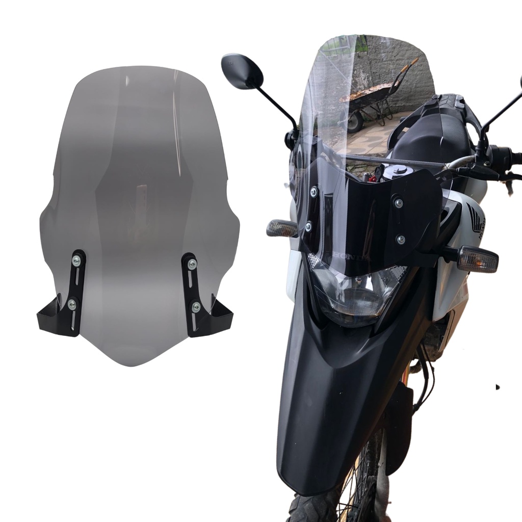 Bolha Parabrisa Moto Xre 300 Ate Ano 2018 50x40 4mm - Fume