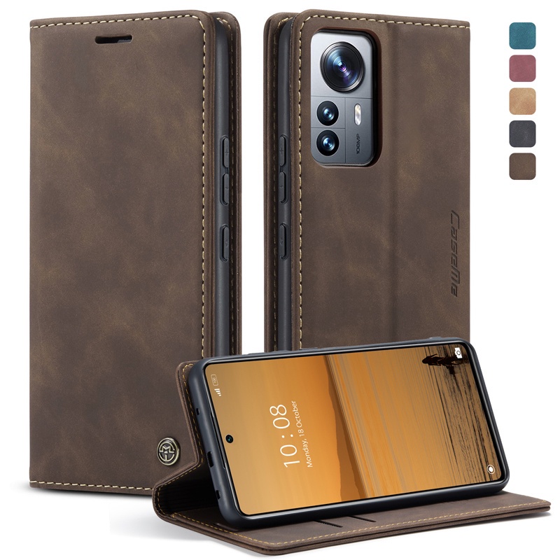 Para Xiaomi Mi Lite T Pro Capa Elvev Retro Business Pu Couro