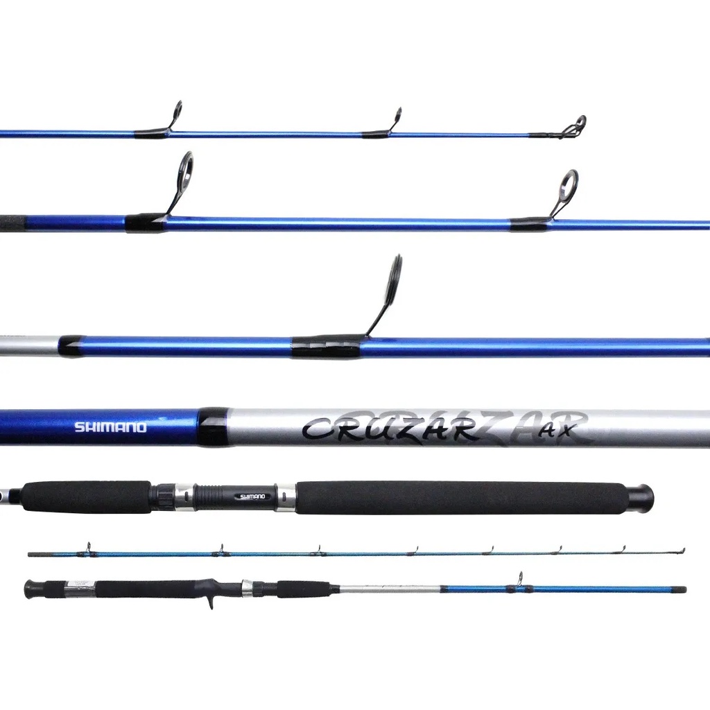 VARA CARRETILHA SHIMANO CRUZAR BLUE 1,84M 8-16LB - 2 PARTES