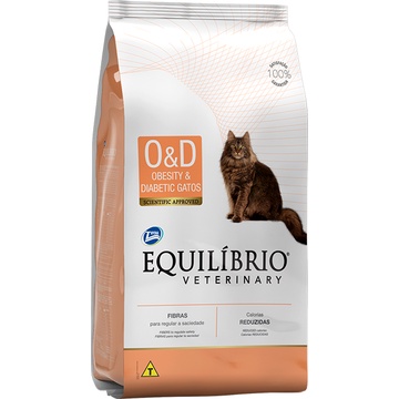 Ração Equilíbrio Veterinary Obesity Diabetic Para Gatos 2kg