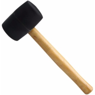 Martelo De Borracha com Cabo de Madeira 25cm em Oferta na Shopee