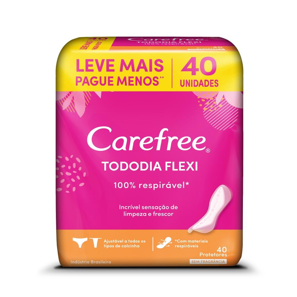 Protetor Diário Carefree Todo Dia Flexi sem Perfume 40 Unidades em Oferta na Shopee