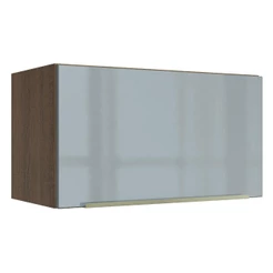 Armário Aéreo Madesa Lux 60 cm 1 Porta Basculante - Rustic/Cinza