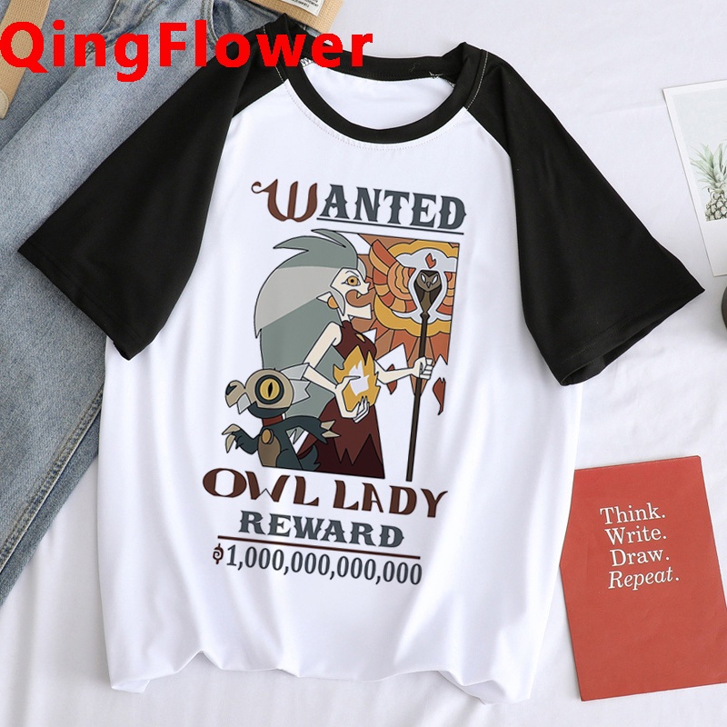 A Camiseta Da Casa Coruja Japonesa anime Engraçada Feminina