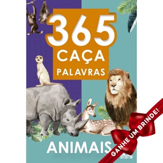 Livro 365 Caça-palavras - Animais Crianças Filhos Infantil Desenho História Brincar Pintar em Oferta na Shopee