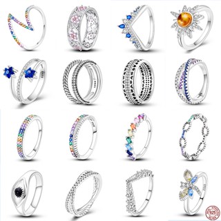 Design Original Prata Esterlina 925 Moda Zircônia Cúbica Empilhável Dedo Luxuoso Anel CZ De Casamento Para Mulheres Menina Sol Estrela Coração