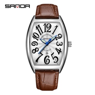Relógio SANDA Luxuoso Mostrador Criativo Personagem Grande Esportivo À Prova D'água Multifuncional De Quartzo SD7022-1 em Oferta na Shopee