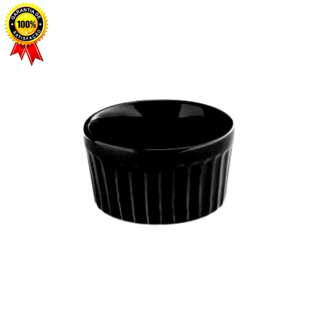 1 Molheira/forno Ramekin Preto 160 Ml