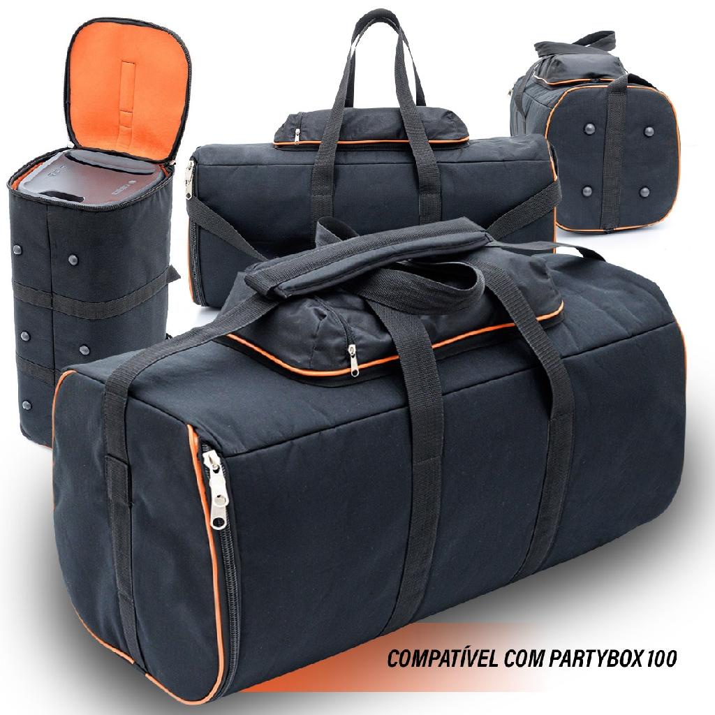Case Bolsa Bag Jbl Partybox 300 Com Bolso P Cabos Almofadada