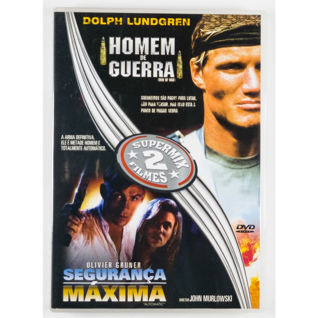 DVD Supermix 2 Filmes Homem de Guerra Segurança Máxima